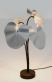 designov stoln lampa CONTROVERSIA stbrn - pohled 2 - www.glancshop.cz