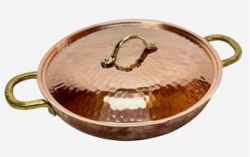 mdn pocnovan pnev s poklic CopperGarden 20cm - pohled 1 - www.glancshop.cz