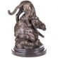 bronzov socha Panter na mramorovm podstavci 47 - pohled 2 - www.glancshop.cz