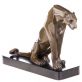 bronzov socha Panter na mramorovm podstavci 50 - pohled 4 - www.glancshop.cz