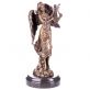 bronzov socha andl s lyrou na mramorovm podstavci 78 - pohled 4 - www.glancshop.cz