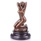 bronzov� socha na mramorov�m podstavci �ensk� akt 83 - pohled 1 - www.glancshop.cz