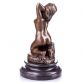 bronzov� socha na mramorov�m podstavci �ensk� akt 83 - pohled 2 - www.glancshop.cz