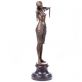 bronzov� socha na mramorov�m podstavci Tane�nice 52 - pohled 2 - www.glancshop.cz