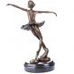 bronzov� socha na mramorov�m podstavci  Baler�na 50 - pohled 3 - www.glancshop.cz
