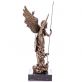 bronzov socha na mramorovm podstavci archandl Uriel 66 - pohled 4 - www.glancshop.cz