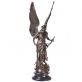 bronzov socha na mramorovm podstavci archandl Gabriel 68 - pohled 1 - www.glancshop.cz