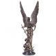bronzov socha na mramorovm podstavci archandl Gabriel 68 - pohled 4 - www.glancshop.cz