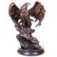 bronzov socha na mramorovm podstavci Orel 65 - pohled 1 - www.glancshop.cz