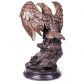 bronzov socha na mramorovm podstavci Orel 65 - pohled 2 - www.glancshop.cz