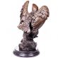 bronzov socha na mramorovm podstavci Orel 65 - pohled 3 - www.glancshop.cz