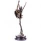 velk� bronzov� socha na mramorov�m podstavci Balerina 72 - pohled 3 - www.glancshop.cz