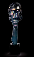 umleck socha z Murano skla Hlava 4