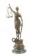 bronzov socha na mramorovm podstavci Justitia 34 - pohled 3 - www.glancshop.cz