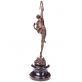 bronzov socha na mramorovm podstavci Diana s lukem 130 - pohled 2 - www.glancshop.cz