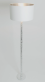 designov stojac lampa CANCELLIERE ROTONDA stbrn - pohled 1 - www.glancshop.cz