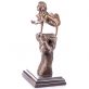 bronzov� socha na mramorov�m podstavci �ena a p�st 59 - pohled 2 - www.glancshop.cz