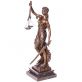 bronzov socha na mramorovm podstavci Justitia 78 - pohled 5 - www.glancshop.cz