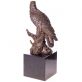 bronzov socha na mramorovm podstavci Orel 54 - pohled 4 - www.glancshop.cz