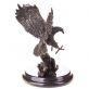 bronzov socha na mramorovm podstavci Orel 61 - pohled 2 - www.glancshop.cz