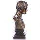 bronzov busta csae Augusta na mramorovm podstavci 84 - pohled 2 - www.glancshop.cz