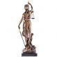 velk bronzov socha zlacen Justitia na mramorovm podstavci 85 - pohled 2 - www.glancshop.cz