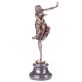 bronzov socha Art Deco na mramorovm podstavci Tanenice 147 - pohled 1 - www.glancshop.cz