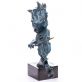 velk bronzov socha s patinou Houstlistka na podstavci 88 - pohled 2 - www.glancshop.cz