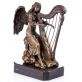 bronzov socha na mramorovm podstavci Andl a harfa 154 - pohled 1 - www.glancshop.cz
