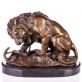 bronzov socha Lev s hadem 33 - pohled 1 - www.glancshop.cz