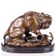 bronzov socha Lev s hadem 33 - pohled 3 - www.glancshop.cz