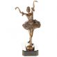 bronzov� socha na mramorov�m podstavci Baler�na 54 - pohled 1 - www.glancshop.cz
