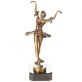 bronzov� socha na mramorov�m podstavci Baler�na 54 - pohled 2 - www.glancshop.cz