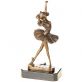 bronzov� socha na mramorov�m podstavci Baler�na 54 - pohled 3 - www.glancshop.cz