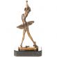 bronzov� socha na mramorov�m podstavci Baler�na 54 - pohled 4 - www.glancshop.cz