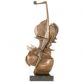bronzov modern socha na mramorovm podstavci 129 - pohled 1 - www.glancshop.cz 