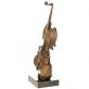 bronzov modern socha na mramorovm podstavci 129 - pohled 2 - www.glancshop.cz 