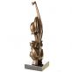 bronzov modern socha na mramorovm podstavci 129 - pohled 3 - www.glancshop.cz 