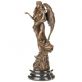 bronzov socha Fortuny na mramorovm podstavci 167 - pohled 2 - www.glancshop.cz