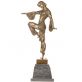 bronzov� socha na mramorov�m podstavci Tane�nice 2 - pohled 1 - www.glancshop.cz