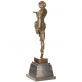 bronzov� socha na mramorov�m podstavci Tane�nice 2 - pohled 2 - www.glancshop.cz