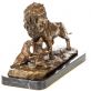 bronzov� socha na mramorov�m podstavci 73 - pohled 2 - www.glancshop.cz