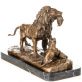 bronzov� socha na mramorov�m podstavci 73 - pohled 3 - www.glancshop.cz