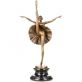 velk� bronzov� socha na mramorov�m podstavci Balerina 73 - pohled 3 - www.glancshop.cz