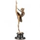 velk� bronzov� socha na mramorov�m podstavci Balerina 73 - pohled 4 - www.glancshop.cz