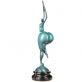 modern� barevn� bronzov� socha na mramorov�m podstavci 81 - pohled 2 - www.glancshop.cz