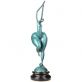 modern� barevn� bronzov� socha na mramorov�m podstavci 81 - pohled 4 - www.glancshop.cz