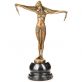 bronzov� socha na mramorov�m podstavci Tane�nice 32 - pohled 1 - www.glancshop.cz