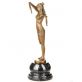 bronzov� socha na mramorov�m podstavci Tane�nice 32 - pohled 2 - www.glancshop.cz