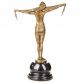 bronzov� socha na mramorov�m podstavci Tane�nice 32 - pohled 3 - www.glancshop.cz